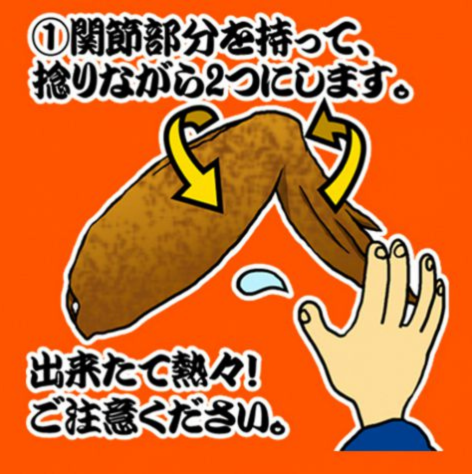 手羽先食べ方1