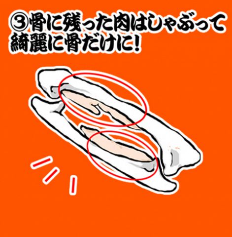手羽先食べ方3