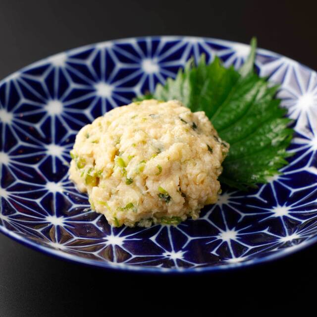 鶏の青唐なめろう