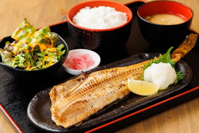 縞ホッケ定食
