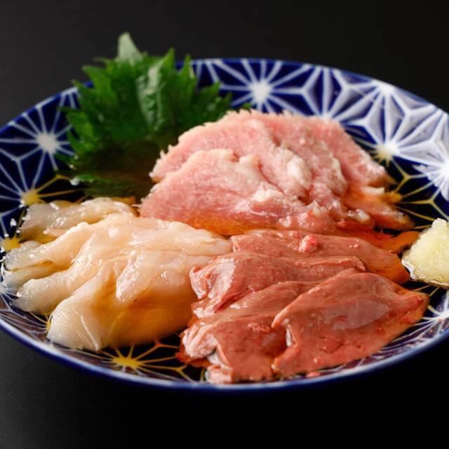 肉刺し3種盛り合わせ